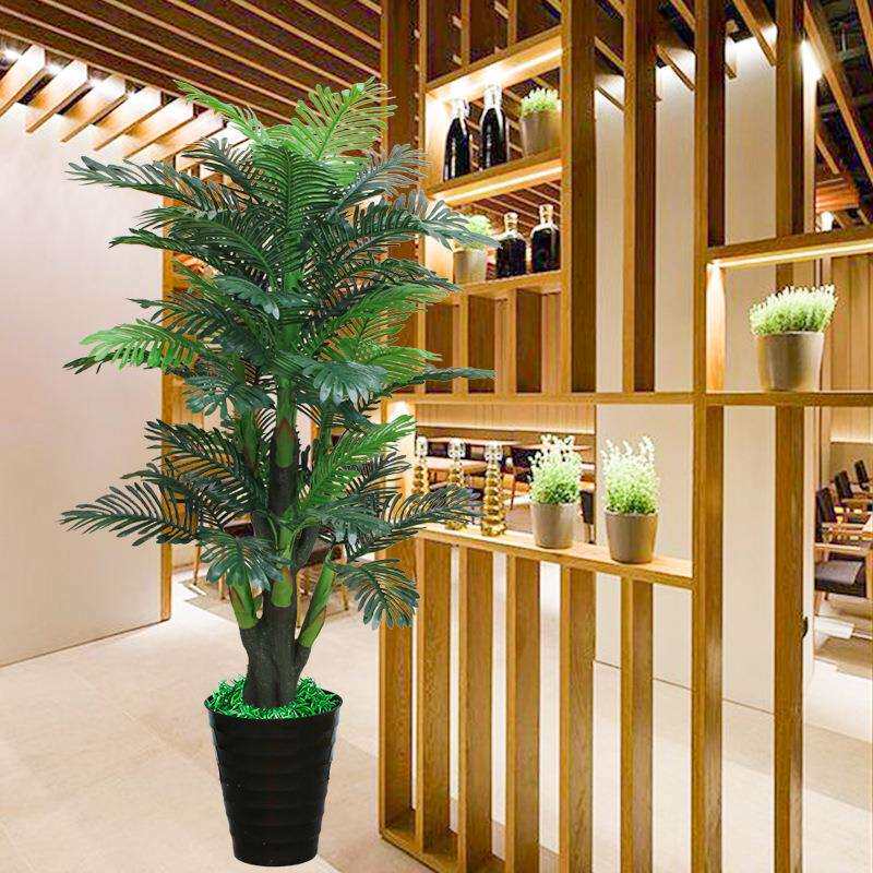 仿真散尾葵植物客厅大型盆栽摆件装饰假绿植防真盆景假花落地葵树
