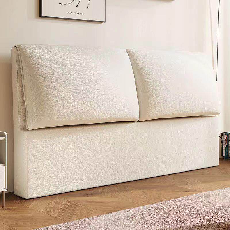 床头软包猫抓皮可拆洗全实木2026新款大象耳朵落地靠背板床头单买