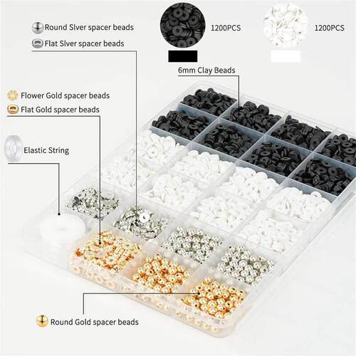 Clay Beads Bracelet Making Friendship Letter Beads For Girls