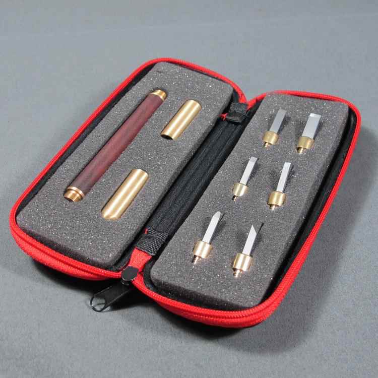 和意篆刻刀钨钢雕刻工具套装分拆式刀头石刻木雕核雕刀便携美观
