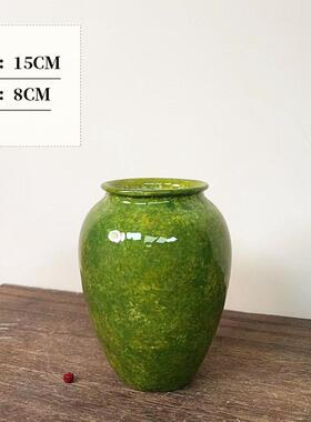 景德镇S901件陶瓷花瓶器绿色摆客插花餐桌情绪稳定花轻奢厅复古粗