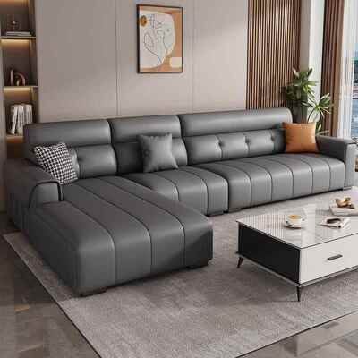 布艺沙发客厅2025新款现代简约大小户型科技布贵妃位佛山棉麻拉车