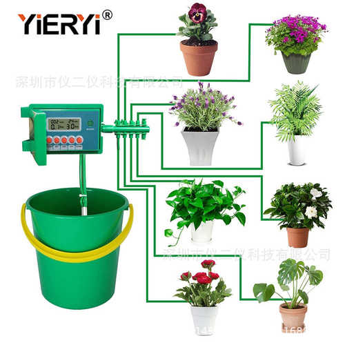 盆栽家居控制器阳台植物同时灌溉定时可水器自动浇灌溉智能浇花器
