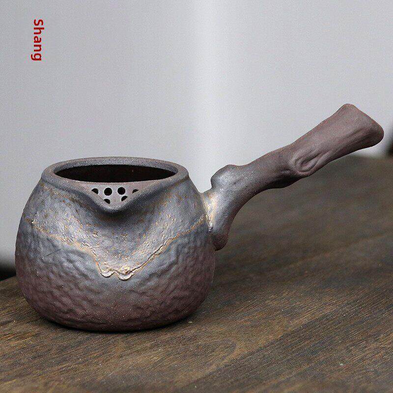 粗陶边把公平杯干烧烤茶罐大容量陶瓷炉茶壶可加热明火电陶瓷炉