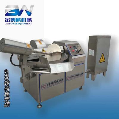 马肠斩拌机麦穗肠斩拌机全套纯肉肠制作设备变频高速斩拌机