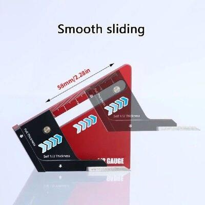 Midline Marking Gauge Woodworking Centering Ruler Height