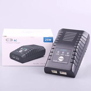 航模ToolkitRC C3平衡充电器 2S 3S 25W LiPo LiHv简易通用充FPV