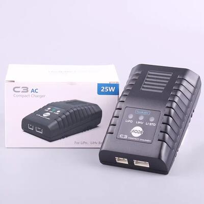 航模ToolkitRC C3平衡充电器 2S 3S 25W LiPo LiHv简易通用充FPV