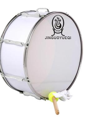 金果乐器白色22寸钢压圈大军鼓军乐队大鼓大队鼓少先队大鼓西洋鼓
