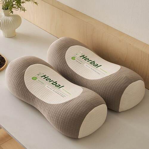 荞麦枕头护颈椎睡眠单人助一祇装枕芯一对成人圆柱牵引腰椎枕专用