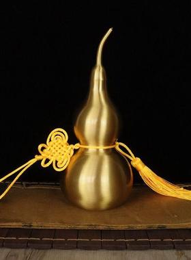 铜葫芦工艺品家居装饰品汽车挂件客厅玄关摆件开业乔迁中式送礼