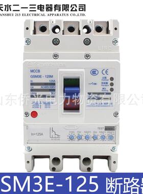 天水二一三GSM3E-125M/33002 125A63A32A电子式塑壳断路器