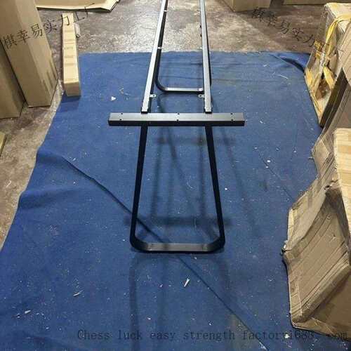 桌腿铁艺支架瓷砖岩板实木大板金属桌架大理石餐桌脚铁艺简约