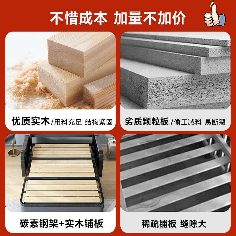 沙发床可折叠两用多功能床小户型单人床双人伸缩床储物家用折叠床