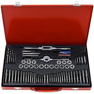 67件套丝锥板牙扳手组套多种规格手用丝攻扳手绞手架