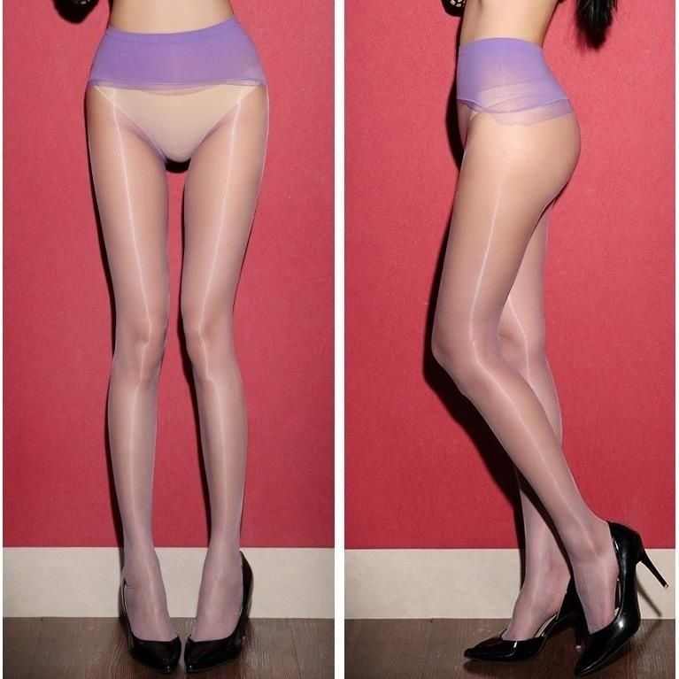 超薄极光袜油亮油光丝滑无缝360无痕火辣全透明带脚型裸氨连裤袜