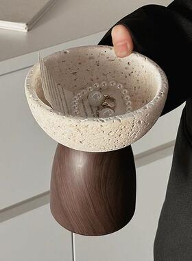 洞石托盘玄关摆件置物架饰品收纳碗客厅装饰家居好物桌面桌面摆件