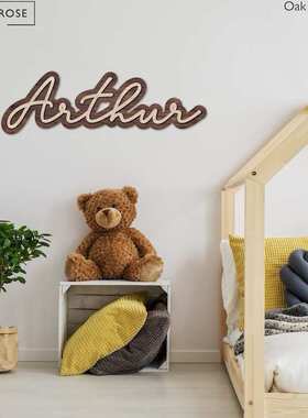 ETSY爆款POD双层木质标牌英文字母定制木牌家居装饰一件定制