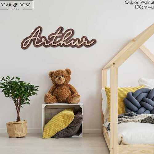 ETSY爆款POD双层木质标牌英文字母定制木牌家居装饰一件定制