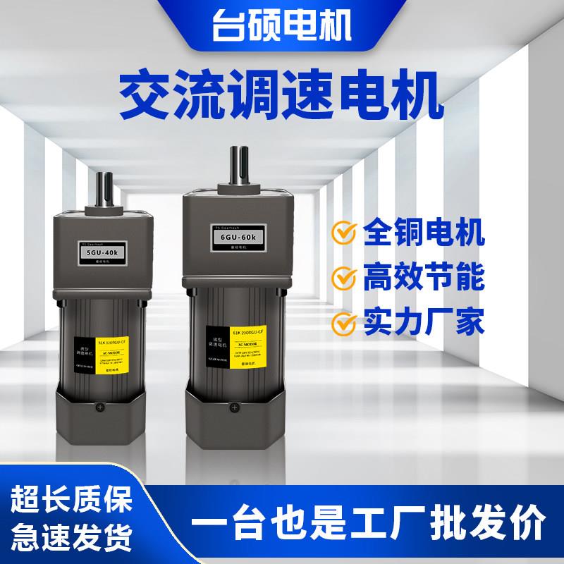 台硕调速马达6W-400W交流减速马达220V单相380V三相调速减速电机