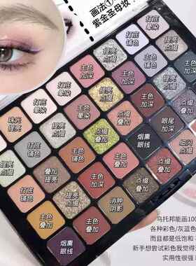40色乌托邦眼影盘 MGL正品大地色舞台妆专用 多用途附刷全套