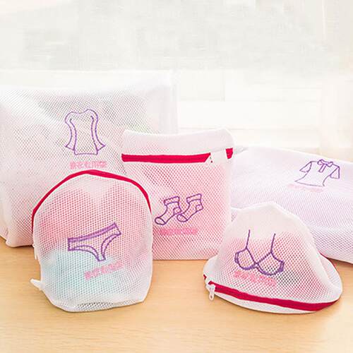 1895 Japanese Embroidered Fine Mesh Thickened Laundry Bag Se