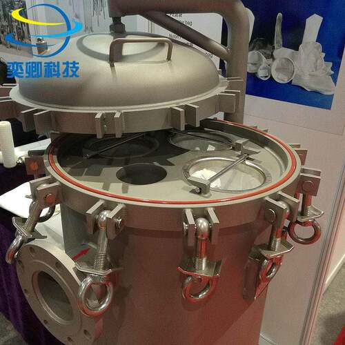 不锈钢快开多袋式过滤器大流量液体过滤设备可非标定制