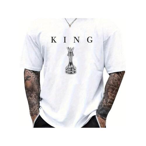 H 78789 Printed crew neck men's tee 印花圆领短袖跨境速