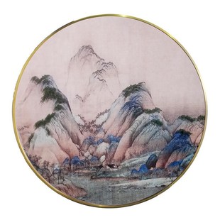 新款 飾 客廳餐廳玄關(guān)酒店樣板房工藝裝 實(shí)物純手工釘子立體畫新中式