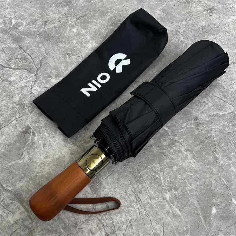 高档蔚e伞s6es8雨原厂全动折叠男长柄超大号4S原装来订制log自o广