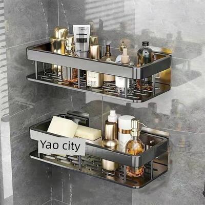 bathroom shelf toilet storage rack no punching shower racks