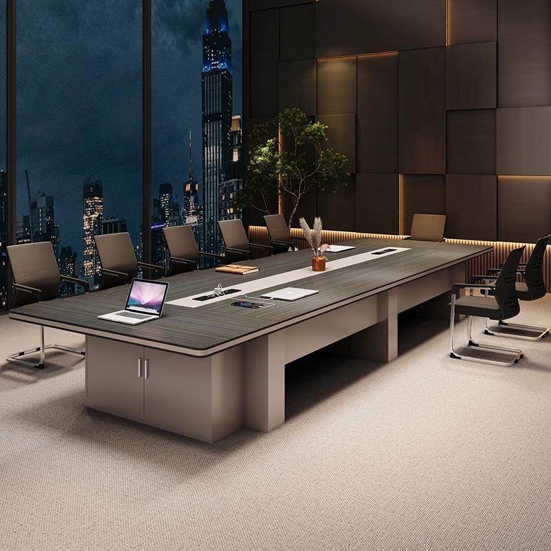 办公家具新款长方形办公桌会议桌长桌简约现代 会议洽谈桌椅组合
