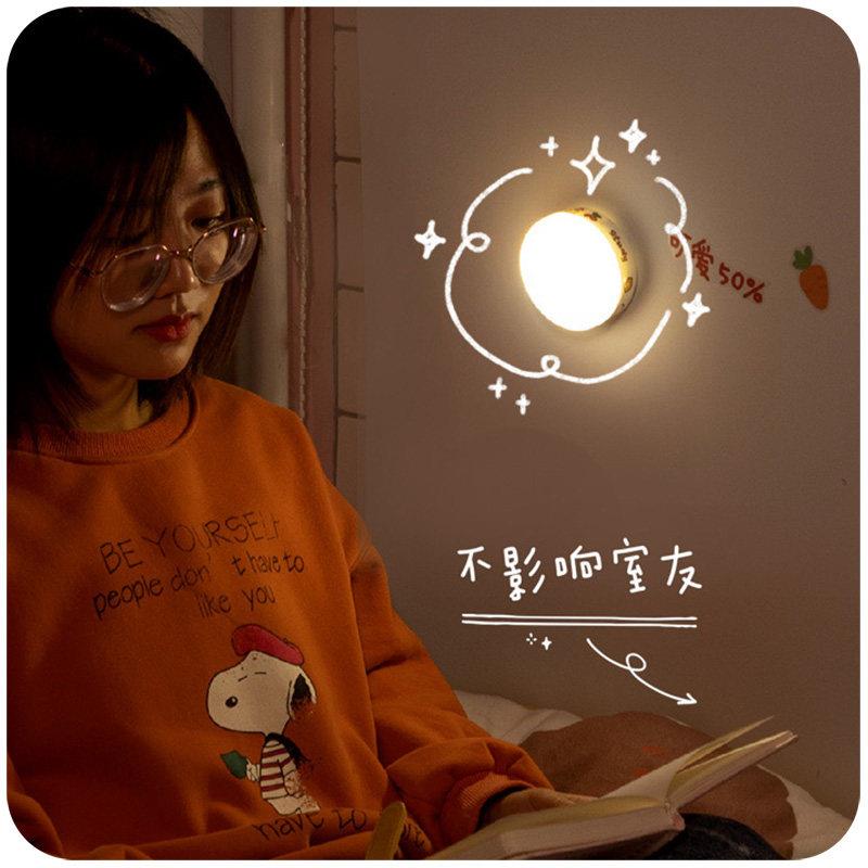 拍拍卧室宿舍物学生台20241020灯睡眠灯不插电遥控充电床头好小夜