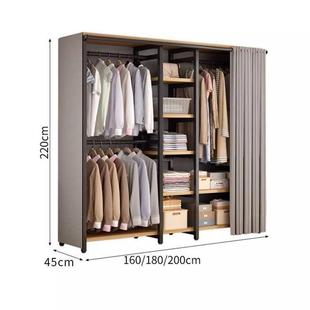 衣帽架落地实卧室挂衣架防尘衣帽间架结耐用收子UXC衣纳柜组合置