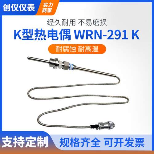 WRNK-291K型不锈钢热电偶PT100热电阻温度传感器测温探头厂家供应