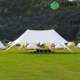 万八山莲OLA花天防幕户外云顶巨型爪穹顶超重大型露营地雨防晒天