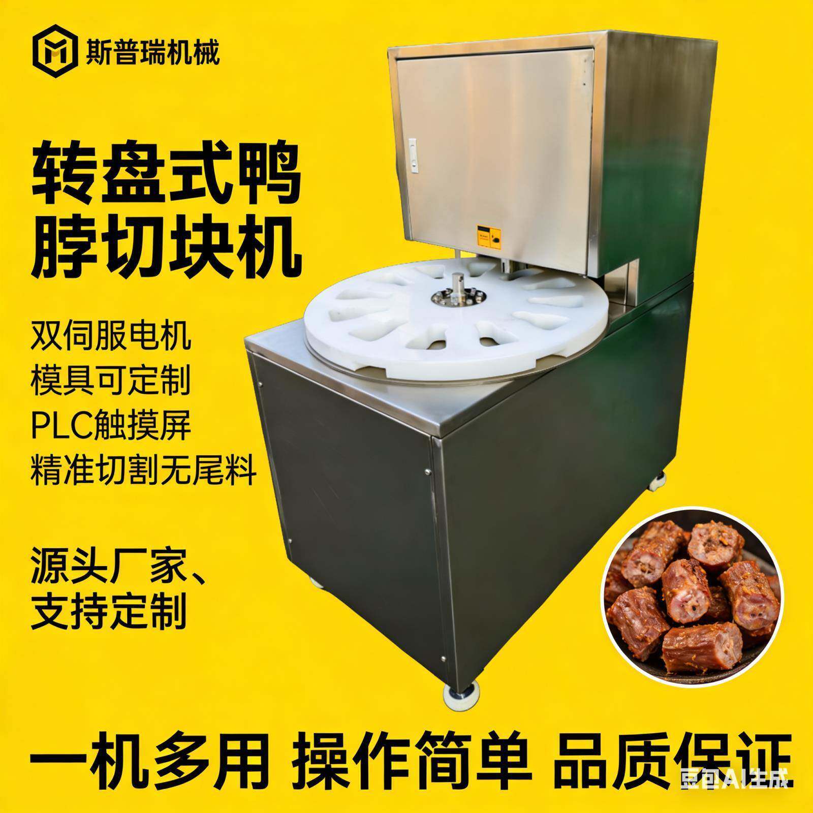 全自动切块商用鸡腿自动猪蹄转盘式琵琶切段转盘切断鸡爪鸭脖