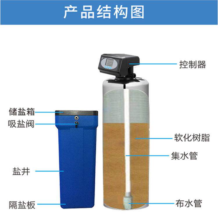 全 自动软水器装置井水软化处理家用电器锅炉除水垢除黄沙过滤器