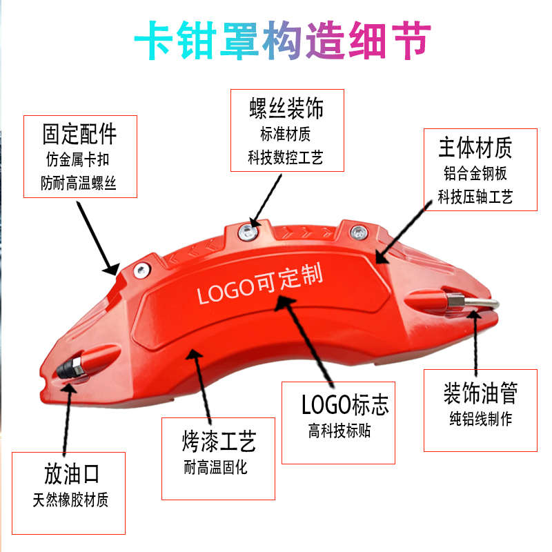 适用于长安UNIV铝合金卡钳罩UNIT/UNIZ/逸动刹车改装改色运动风