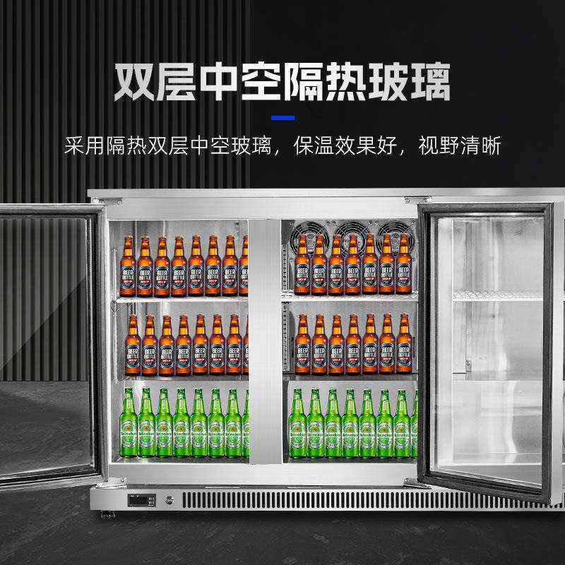 风冷吧台柜商用展示柜便利店冰箱饮料牛奶保鲜柜冷藏柜冰吧锁鲜