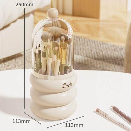 High-Aesthetic Makeup Brush Storage Box, Desktop Cosmetic Or
