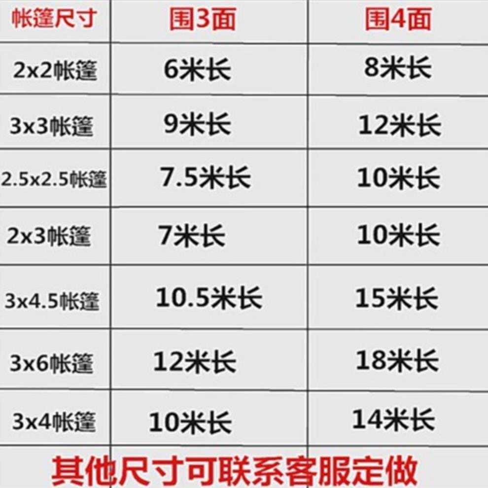 帐篷围布四角可折叠帐篷布防雨制定透明围布加厚户外摆摊围布防水