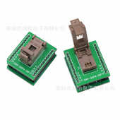 老化测试座SOP4开尔文镀金光耦高温老化座烧录夹具间距2.54MM厂家