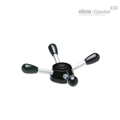 Elesa Ganter伊莉莎冈特 VBR.4 四臂手轮 高科技聚合体与钢