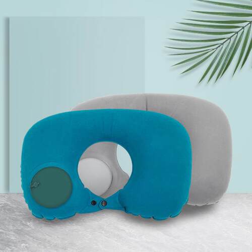 Inflatable Travel Neck Pillow, Portable U-Shaped Neck Suppor