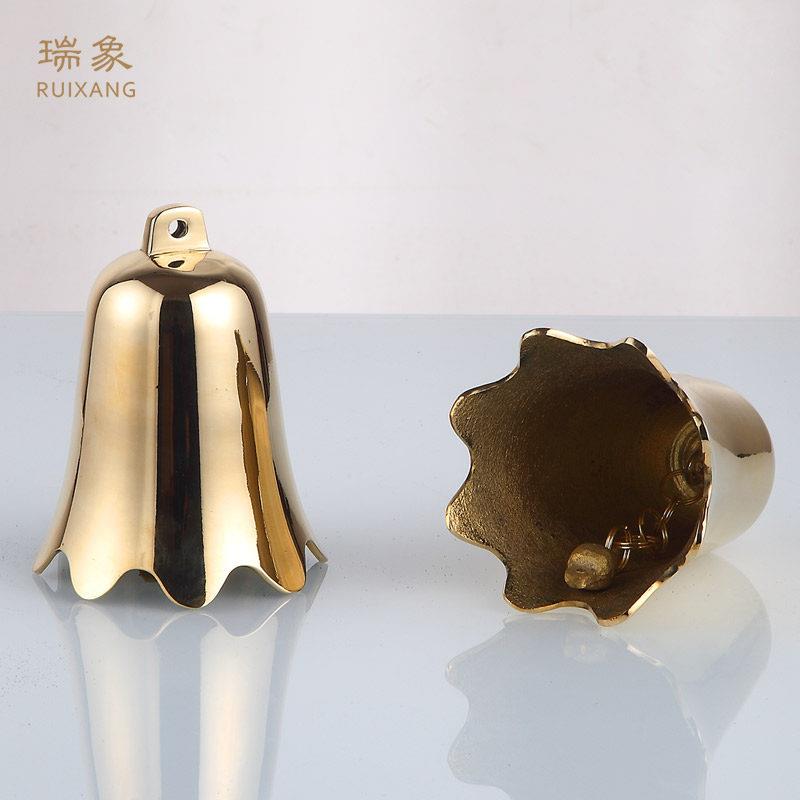 瑞象 八角钟 钟黄铜铜钟铜铃铛铜风铃挂件金属风铃家居装饰