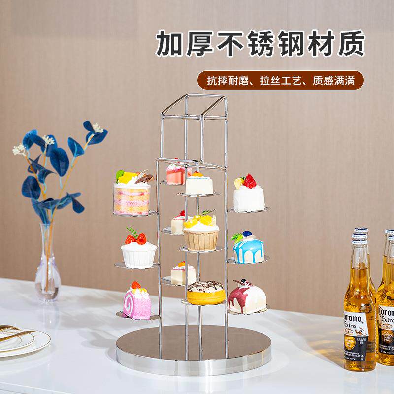 下午茶点心架自助餐甜品台展示架宴会茶歇蛋糕摆件摆台跨境果盘