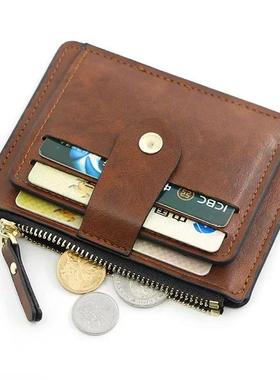 Men Fashion Credit ID Card Holder Wallet Male Slim Leather W