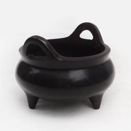 商务公桌面摆件金属工艺品加工定做精工紫铜包浆元炉