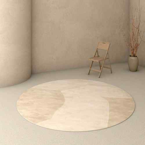 E3现X代客厅卧室圆形地毯简约I试梳妆台茶几沙发FUK简约垫衣间